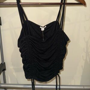 Garage Black Ruched Camisole